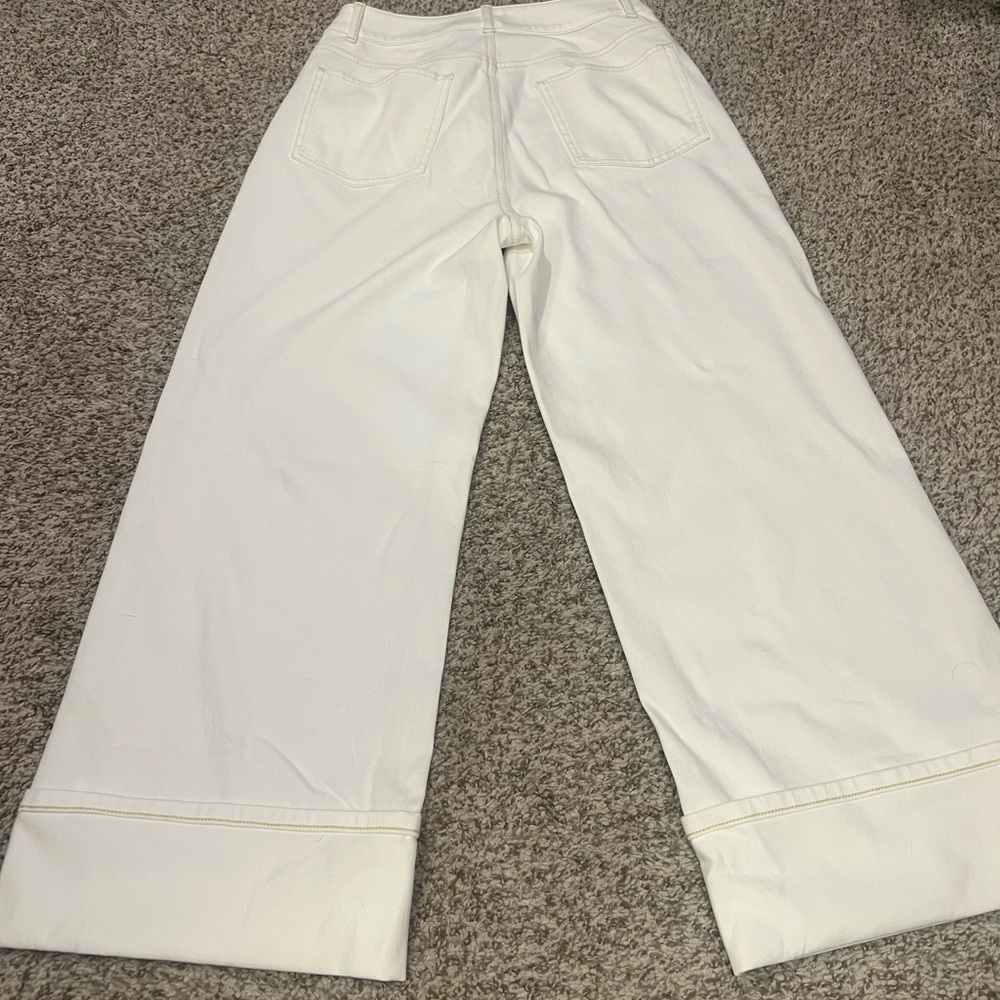 HALARA Cream Wide-Leg Pants